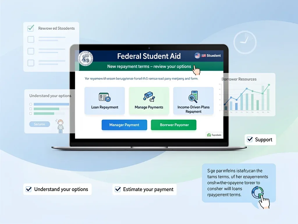 Federal student aid online portal for loan management